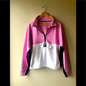 DKNY Pink 1/2 Zip Pullover Size Medium